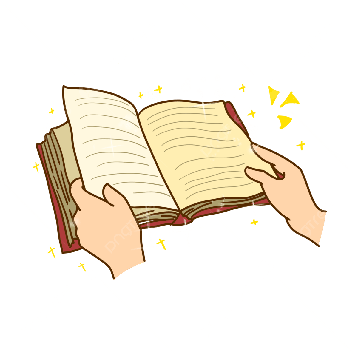 The audio of flipping a book