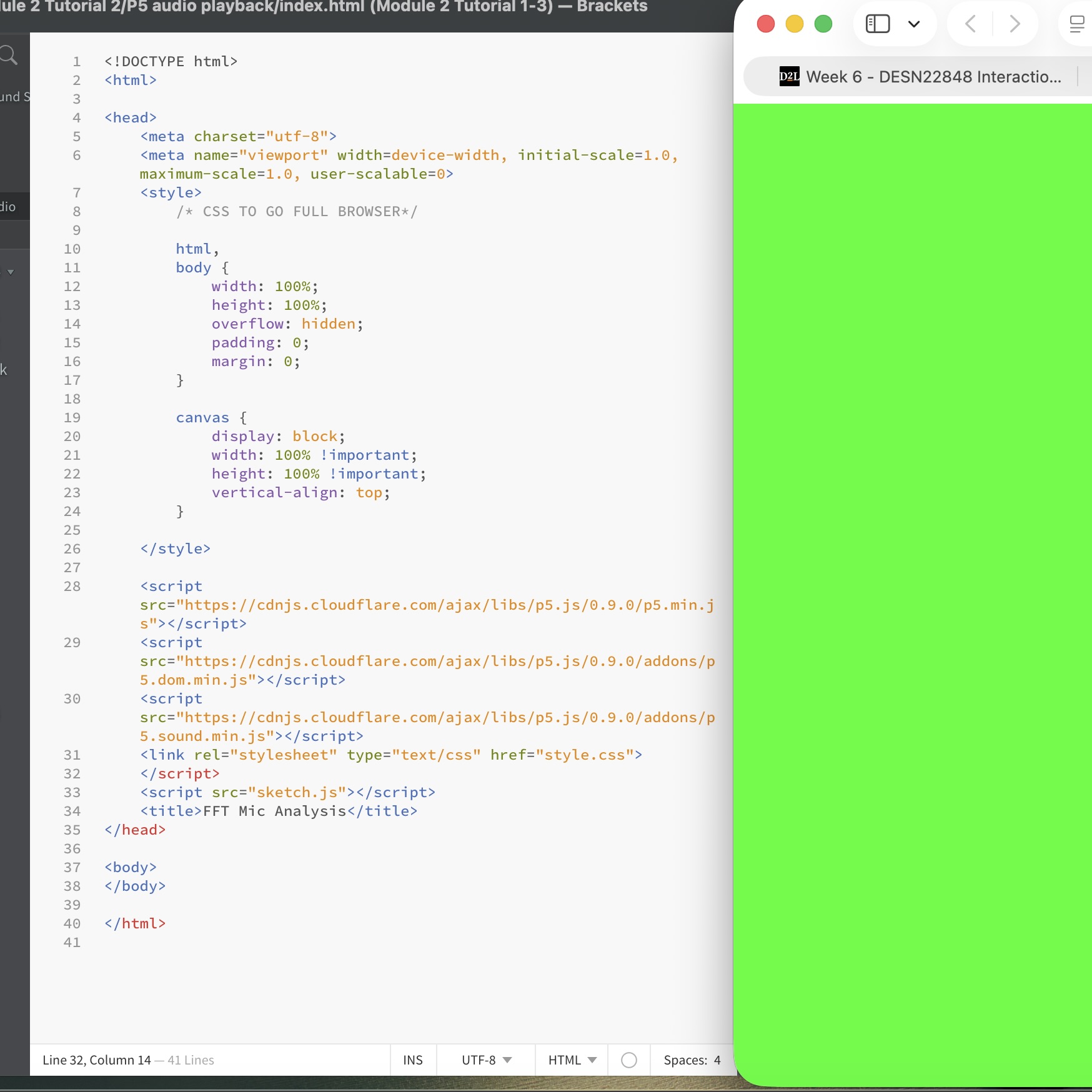 This is the play state displaying green color.