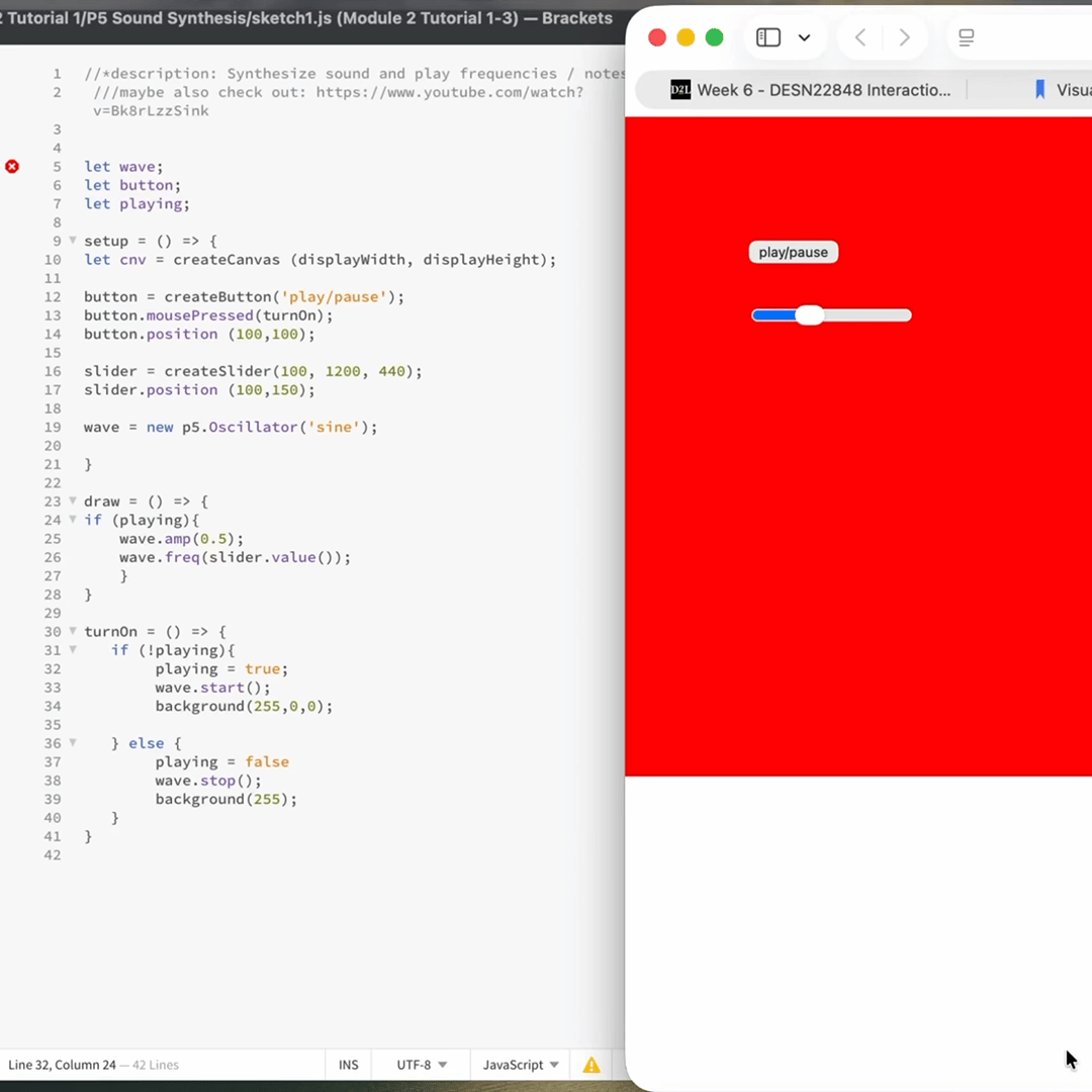 The second js file adds a slide bar to adjust the volume.