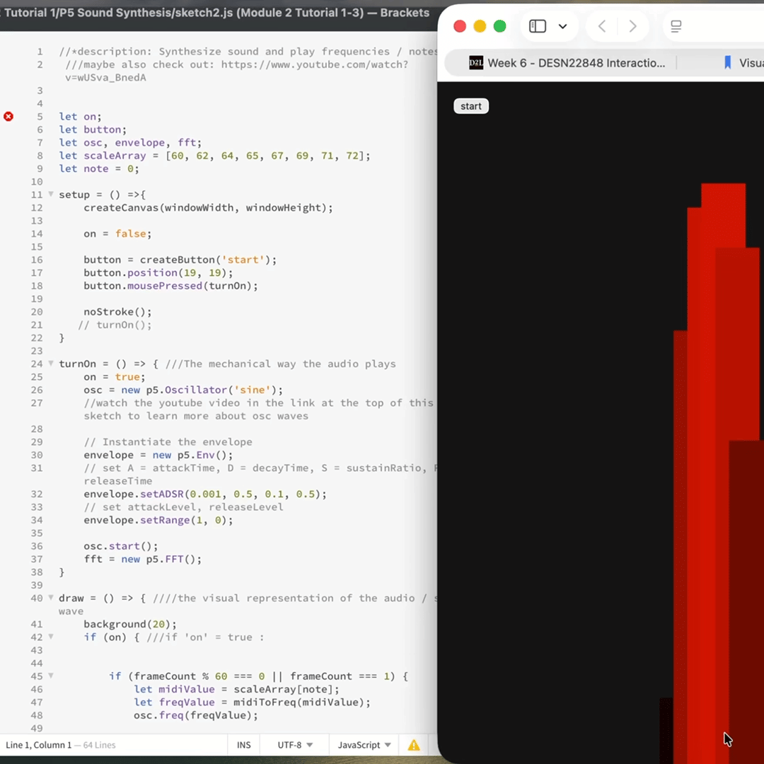 The tutorial shows a visual effect of a syllable change.