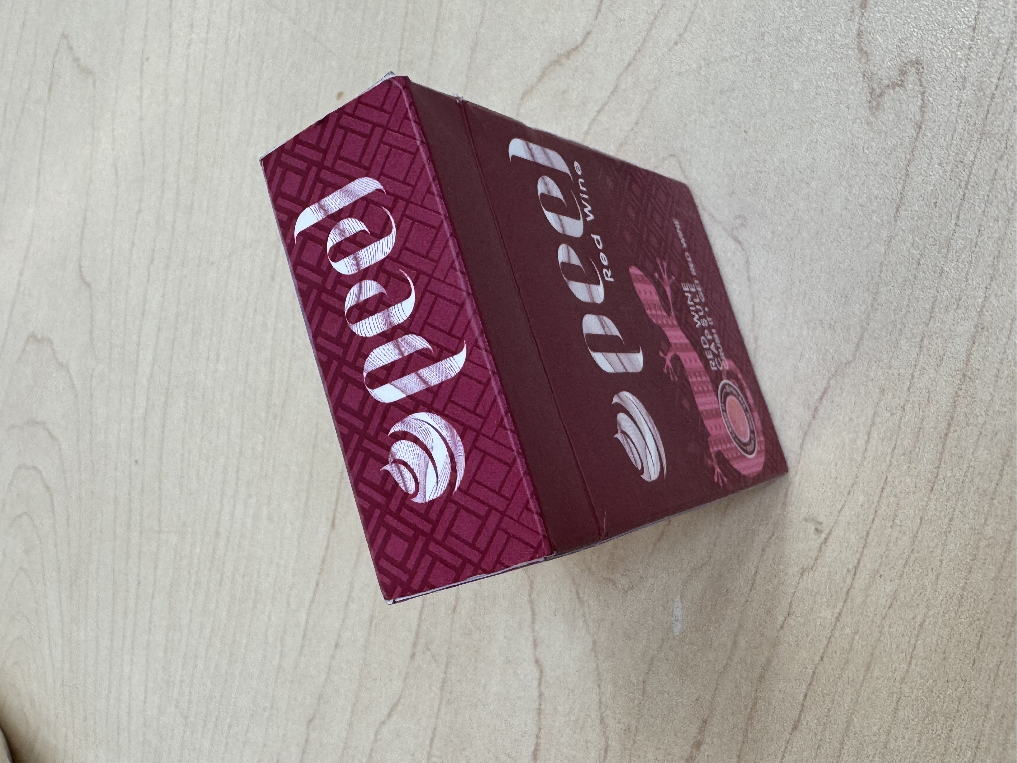 This is a high-angle shot image of a cigarettes box.