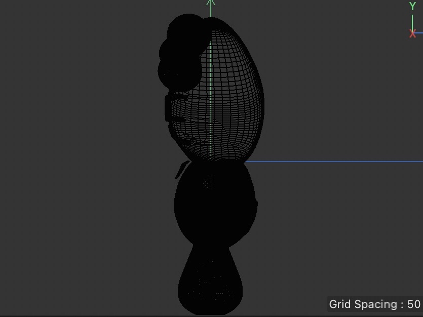 This is the side view of the kitty.