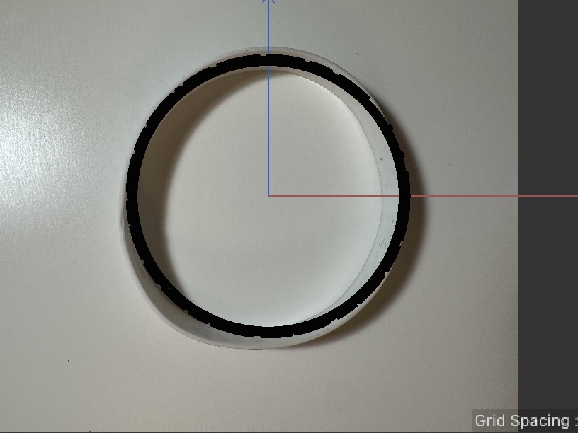 This is an image of the wristband model from above.