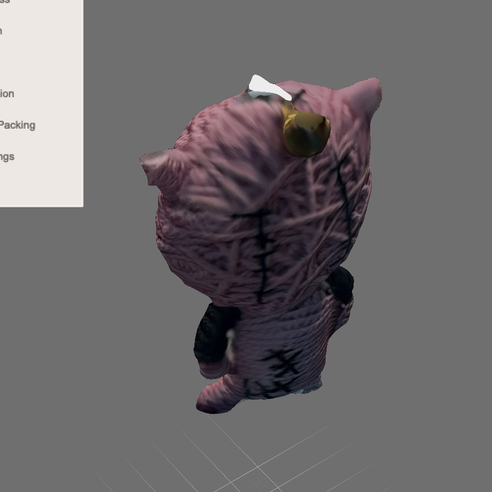 Adjust the model of object 2 in Meshmixers